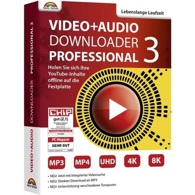 Markt & Technik 81696 Video+Audio Downloader Professional 3 Windows Video und