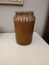 Albarello Antico vaso  rustico Grottaglie Puglia ceramica popolare Pugliese