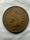 1899 1C Indian Cent - Very Fine Nicely Detailed Brown with Red Copper Hints