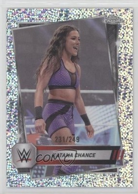 2025 Topps Chrome WWE Speckle Refractor 231/249 Katana Chance #199 0x5e