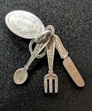 Vintage Sterling Silver Cutley Set/Table-Ware Bracelet Charm