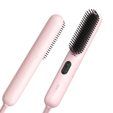 Hair Brush 1 Inch Brush for Curly Hair with Anti-Scald Bristles Straightening...