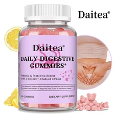 Daily Digestive Gummies Improves Digestion Enhances Nutrient Absorption 60 Gummy