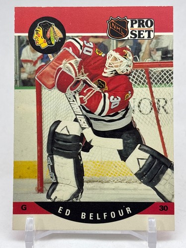 Ed Belfour [Error] #598 1990 Pro Set card