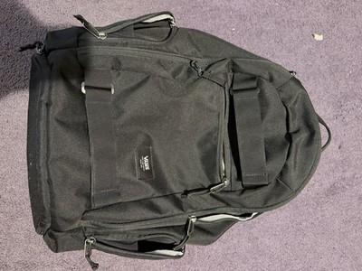 VANS Backpack Black with Skateboard Holder and Shoe Pockets Excellent Condition