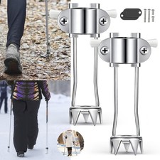 2pcs 5-Prong Replacement Cane Ice Grip Accessories for Walking Sticks Winter