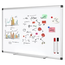 36 X 24 inches Magnetic Dry Erase Board with Aluminum Frame, Whiteboard for Home