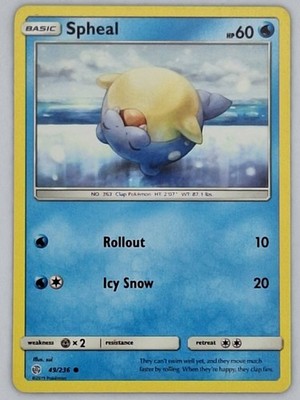 Spheal 49/236 Pokemon - Sun & Moon Cosmic Eclipse MP