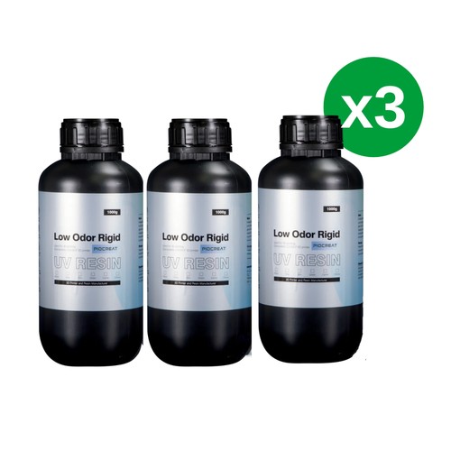 3KG Creality Piocreat Low Odor Rigid Resin For LCD 3D Printer