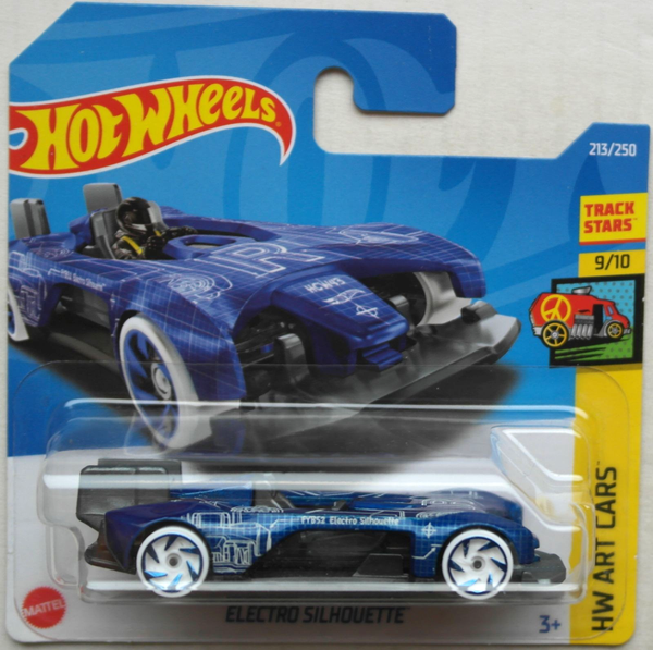 Hot Wheels Electro Silhouette Blau Hw Art Cars Neu/Ovp Spielzeugauto Auto Car-image