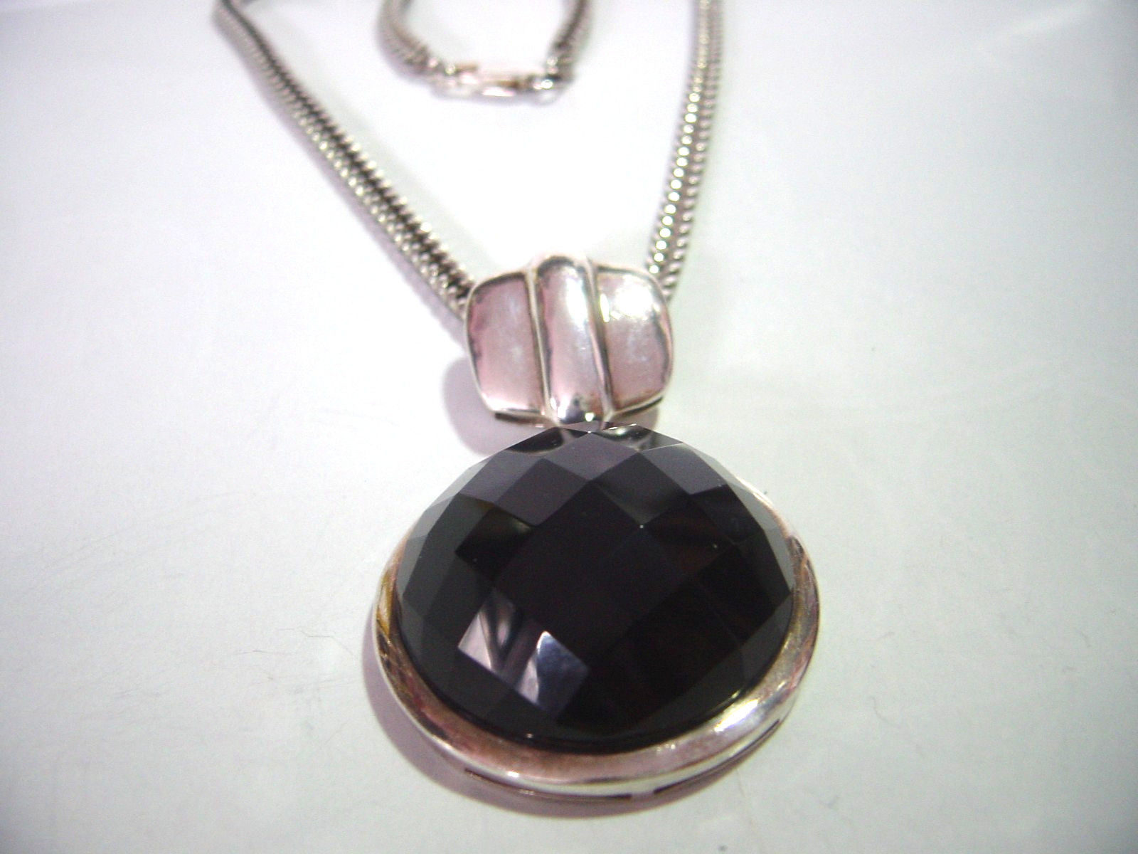 Amazing-Solid Silver-superb-massive natural black… - image 5