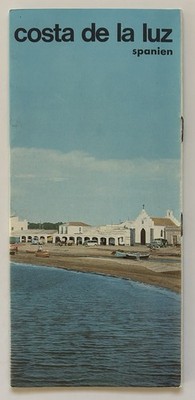 Vintage 1960s Costa de la Luz Spain Travel Brochure German Language Cádiz Map