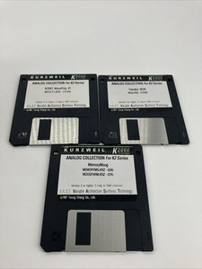 Kurzweil K2000 Analog Collection K2 Series Floppy Disc Lot of 3 Yamaha Korg moog