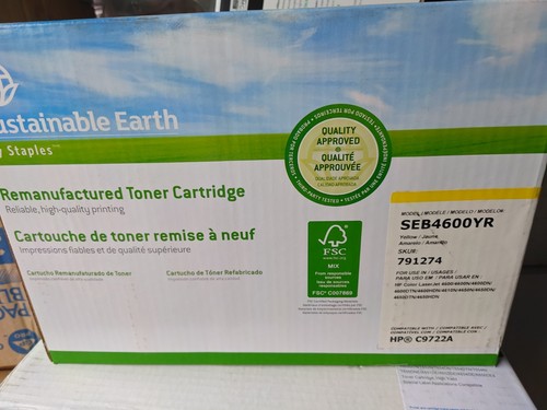 For HP C9722A Toner Cartridge Color Laserjet 4600 - Picture 2 of 2