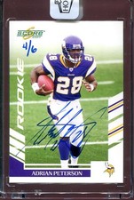2025/2007 Adrian Peterson Auto Panini Honors /6 #341 Minnesota Vikings
