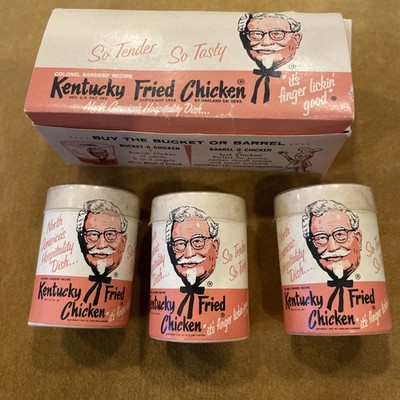 Vintage Kentucky Fried Chicken Wooden Matches In KFC Buckets set of 3 in box !!!
