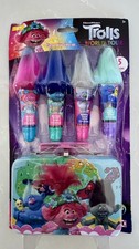 Trolls World Tour Girls 5 Pc. Gift Set with Lip Gloss and Collectible Tin NEW