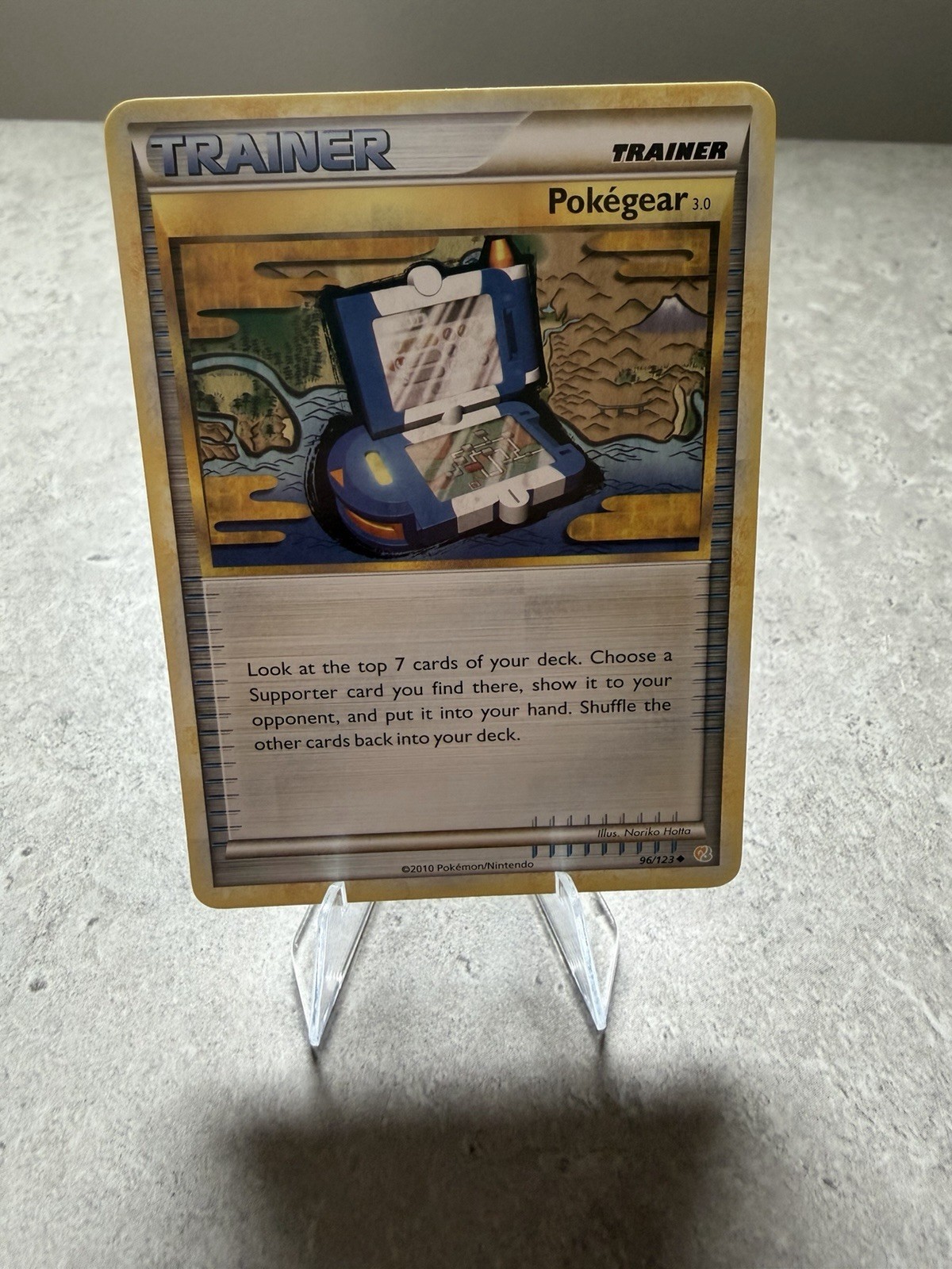 PokeGear 3.0 #96 Pokemon HeartGold & SoulSilver NonHolo MP Pokémon Trainer Card