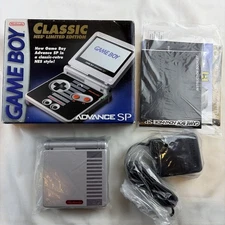 MINTY Nintendo Classic NES Limited Edition Game Boy Advance SP Handheld CIB BOX