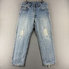 Vintage Levis Jeans Mens Fits 32x29 505 Straight Leg 90s Made in USA Faded