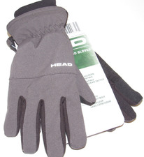 Head Mens Hybrid Winter Gloves Small Ski Snowboard Waterproof Touchscreen Gray