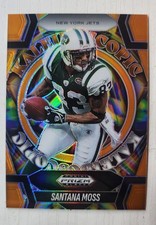 2025 prizm black football santana moss kaleidoscopic orange 20/49