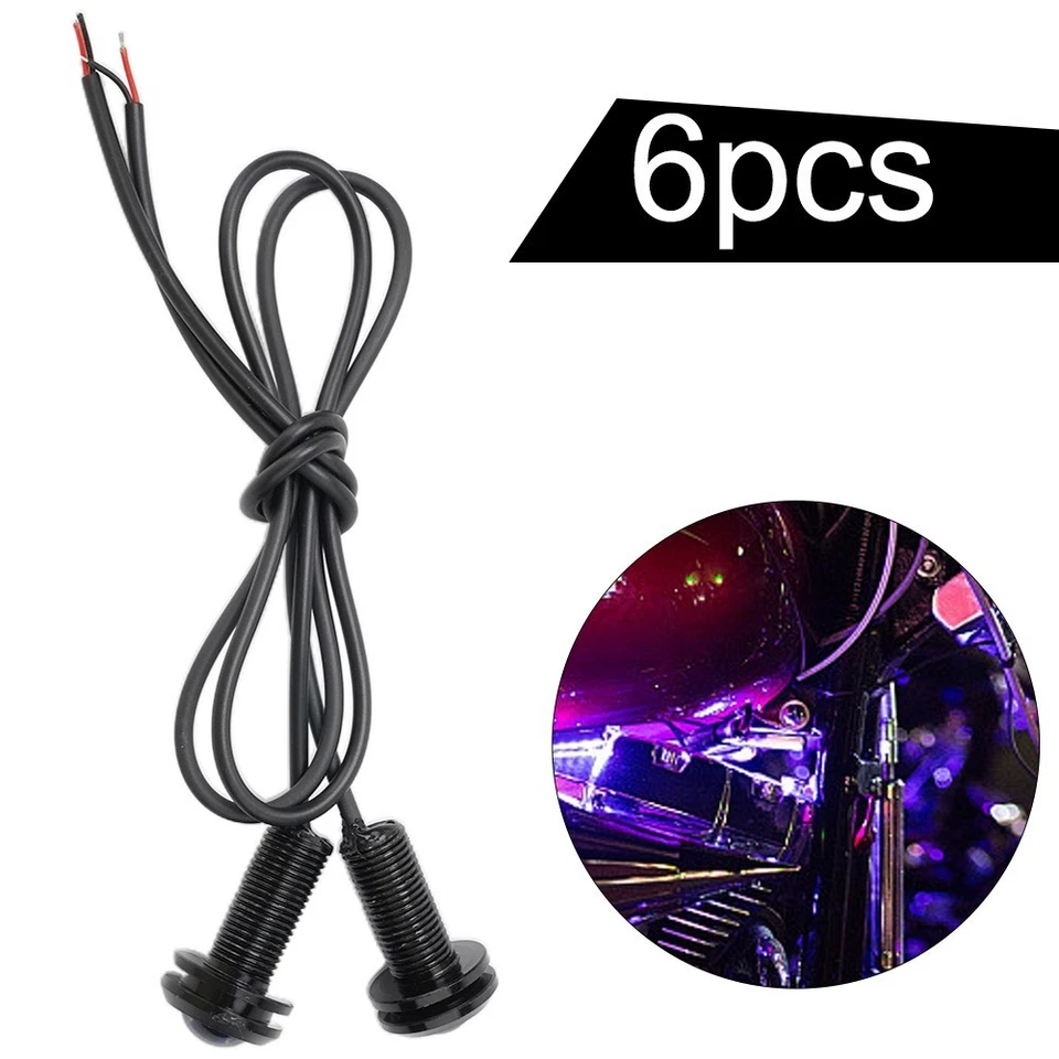 LED Lights Aluminum Alloy Parts Pink Purple Truck 9W For Car - Image 2 of 4