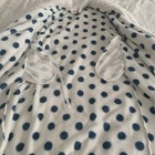 Joyspun Robe Size S White w Blue Polka dot  — photo 3