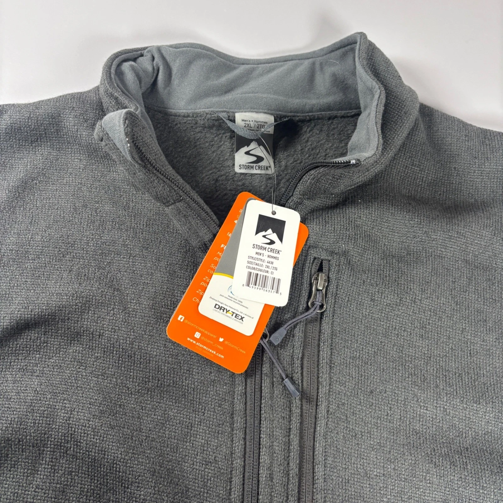 Storm Creek Sweater Fleece Vest Mens 2XL Gray Full Zip Outdoor NWT Style 4630
Opens in a new window