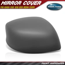Right Side Mirror Cover Cap Primed Gray for Honda Civic 2012 2013 Sedan Coupe