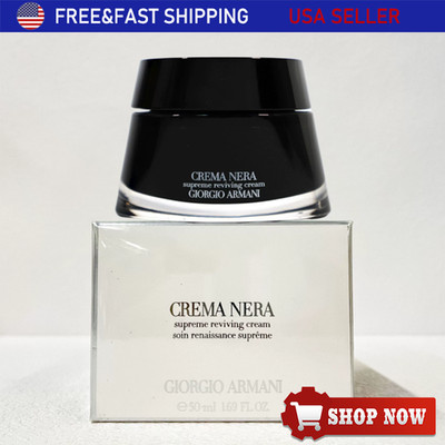 Armani Crema Nera Supreme Reviving Cream 1.69 oz/50 ml New in Box | USA SELLER