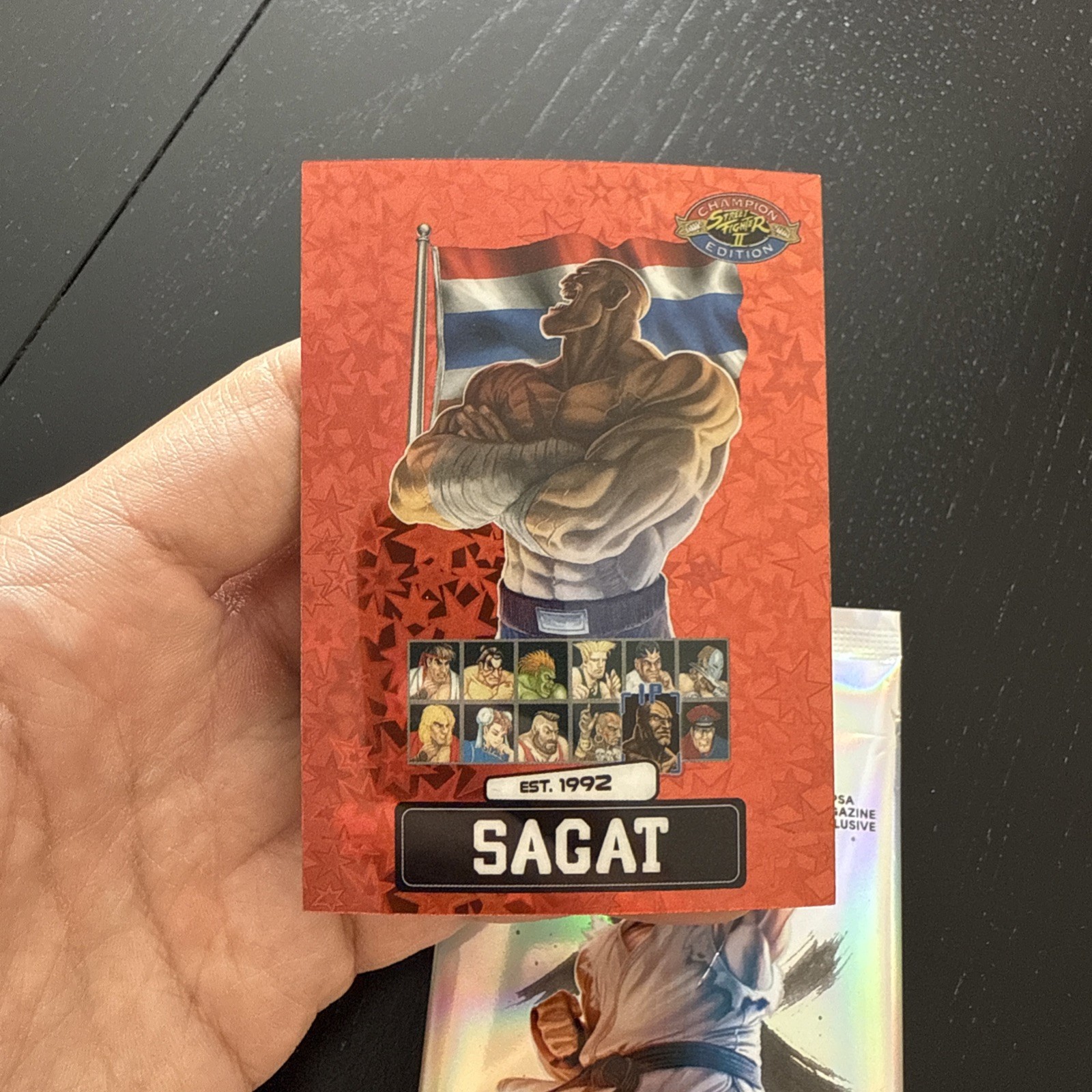 Street Fighter 2: Champion Edition PSA Promo Red Star Parallel Sagat /100