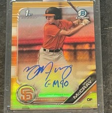 Grant McCray RC 1st Bowman Auto Gold /50 Inscribed San Francisco Giants