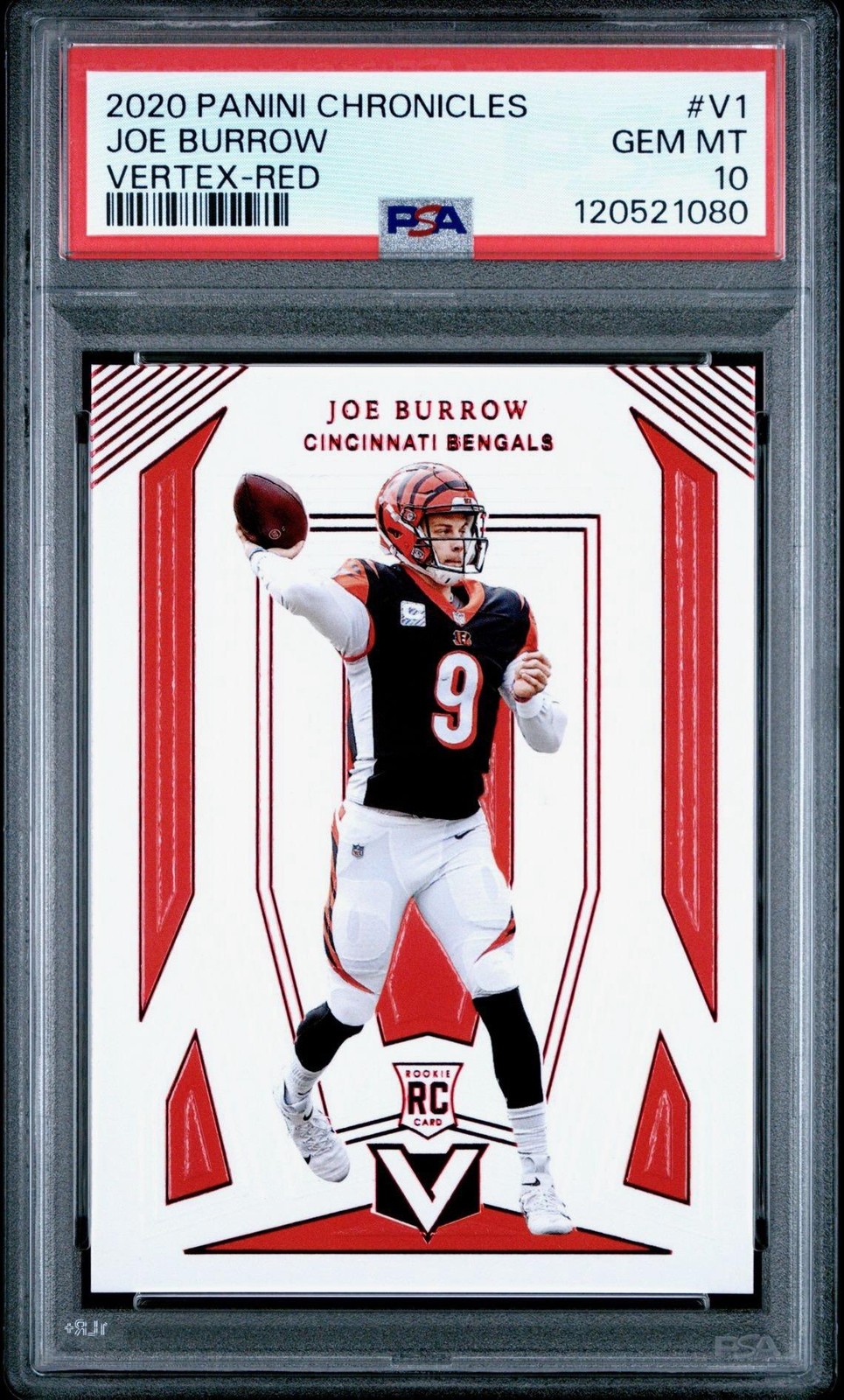 Joe Burrow Panini Chronicles Vertex #V1 Red