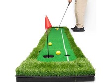Abcotech Putting Mat Indoor Golf Putting Green Mini Golf Set with 3 Bonus Balls