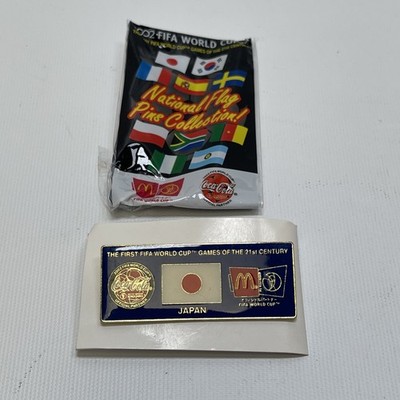 FIFA WORLD CUP 2002 Japan National Flag Pin McDonalds Coca Cola 1x2.5 