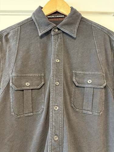 Ralph Lauren BLACK LABEL 100% Cotton Heavy Long Sleeve Shirt Sz M - Picture 6 of 11
