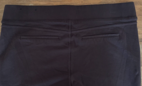 LIVERPOOL Los Angeles Pants, Rayon/Nylon/Spandex, Dark Chocolate~Size 14 (14/32) - Picture 5 of 6