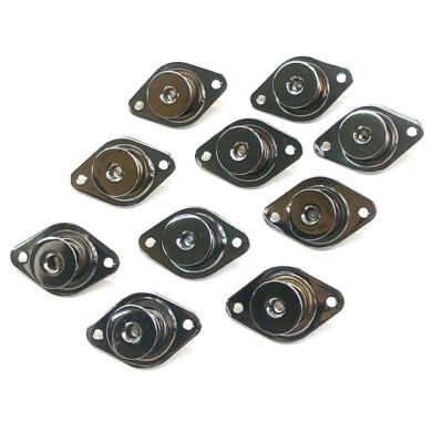 Chrome Self Eject Hex Head Qtr Turn Fasteners - 7/16'' .550 10pk