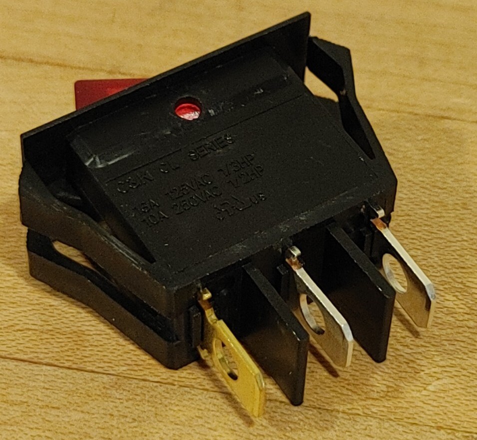 Delta On/Off Power Switch Rocker Bench Grinder Belt Disc Sander 1320151 ...