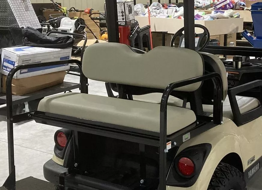 Buggies Unlimited Golf Cart Back Seat Covers New Takeoff Covers Stone Color