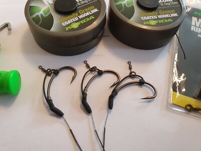 1 D Rig Aligner Kicker Rig / Pre Tied Carp Rig / Korda N Trap Rig Hooklink 