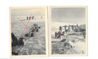 Nr-54655 2x Bild Foto 2 Wk  Gebirgsjäger Soldaten in Norwegen Schlittenhunde