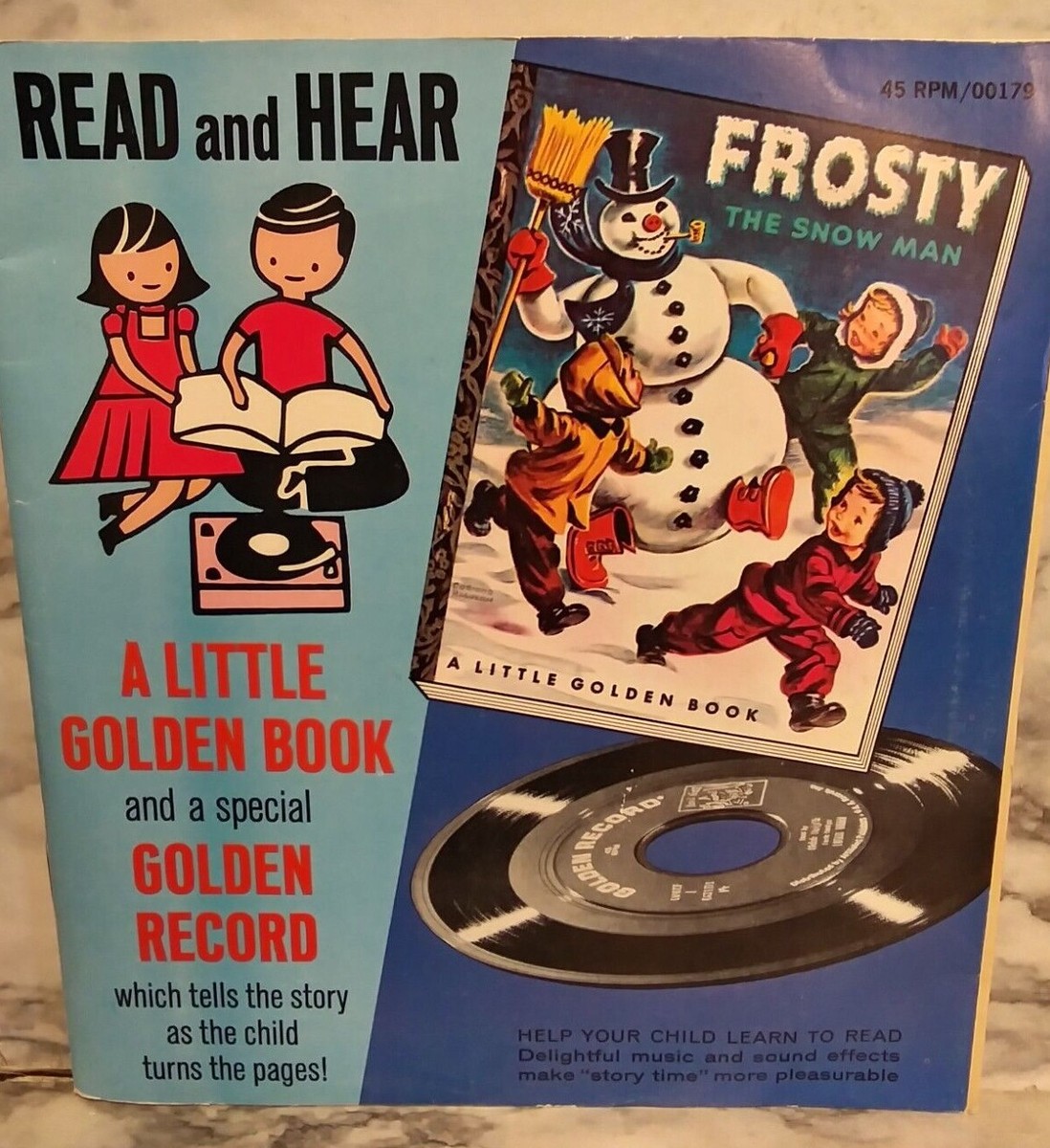 Vntg Children's Christmas 45rpm Records - Frosty Yogi Bear