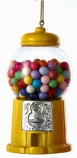 KURT S. ADLER INC. 3.5" RESIN YELLOW GUM MACHINE ORNAMENT CHRISTMAS ORNAMENT