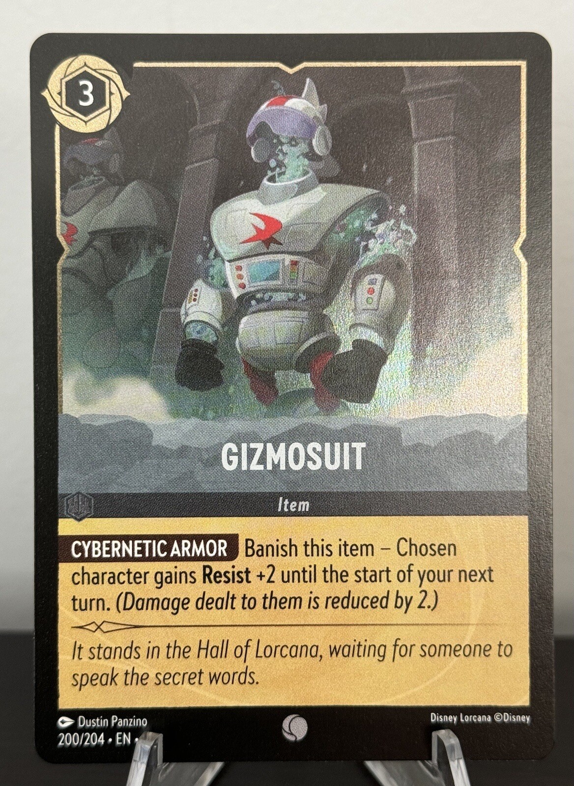 Disney Lorcana: Into The Inklands - Gizmosuit - 200/204 (Cold Foil) - MINT