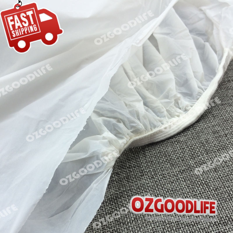 2X Waterproof Single / Double Mattress Protector Cover Fitted Plastic