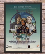 Suikoden III 3 Playstation 2 PS2 RPG Framed Video Game Art 2002 Vintage Print Ad