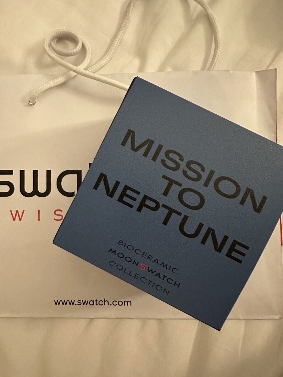 Swatch X Omega Mission to Neptune Rare Blue Bioceramic Case Swatch X Omega Mission to Neptune Rare Blue Bioceramic Case