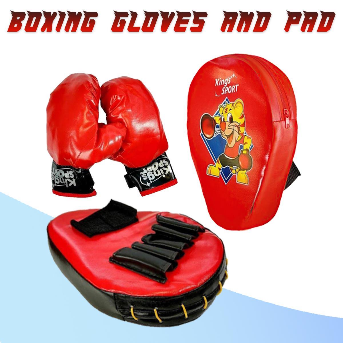 Kids in Super Boxing Gloves Punch Pads Sporting Goods Toys